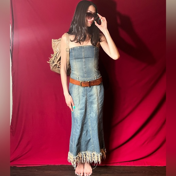 Boho Denim Dress by TRF Jeans - Picture 4 of 7